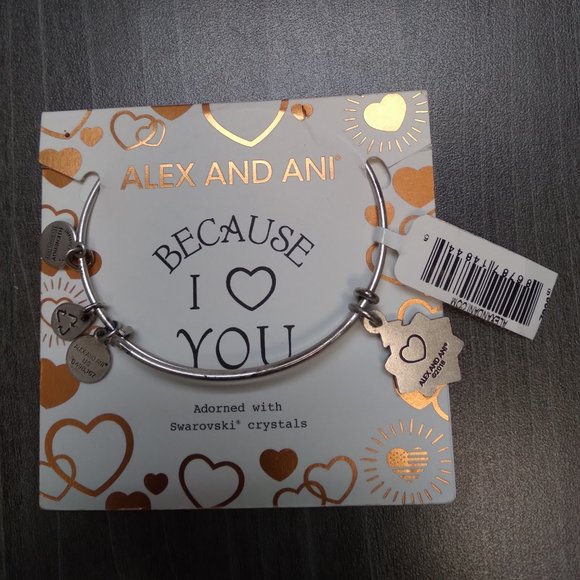 Silver Alex and Ani Friend bracelet - Picture 6 of 8